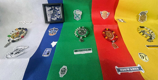 Wizarding House Bracelets, Harry Potter Inspired Jewelry, Hufflepuff, Gryffindor, Ravenclaw, Slytherin, Harry Potter Fans, Handmade