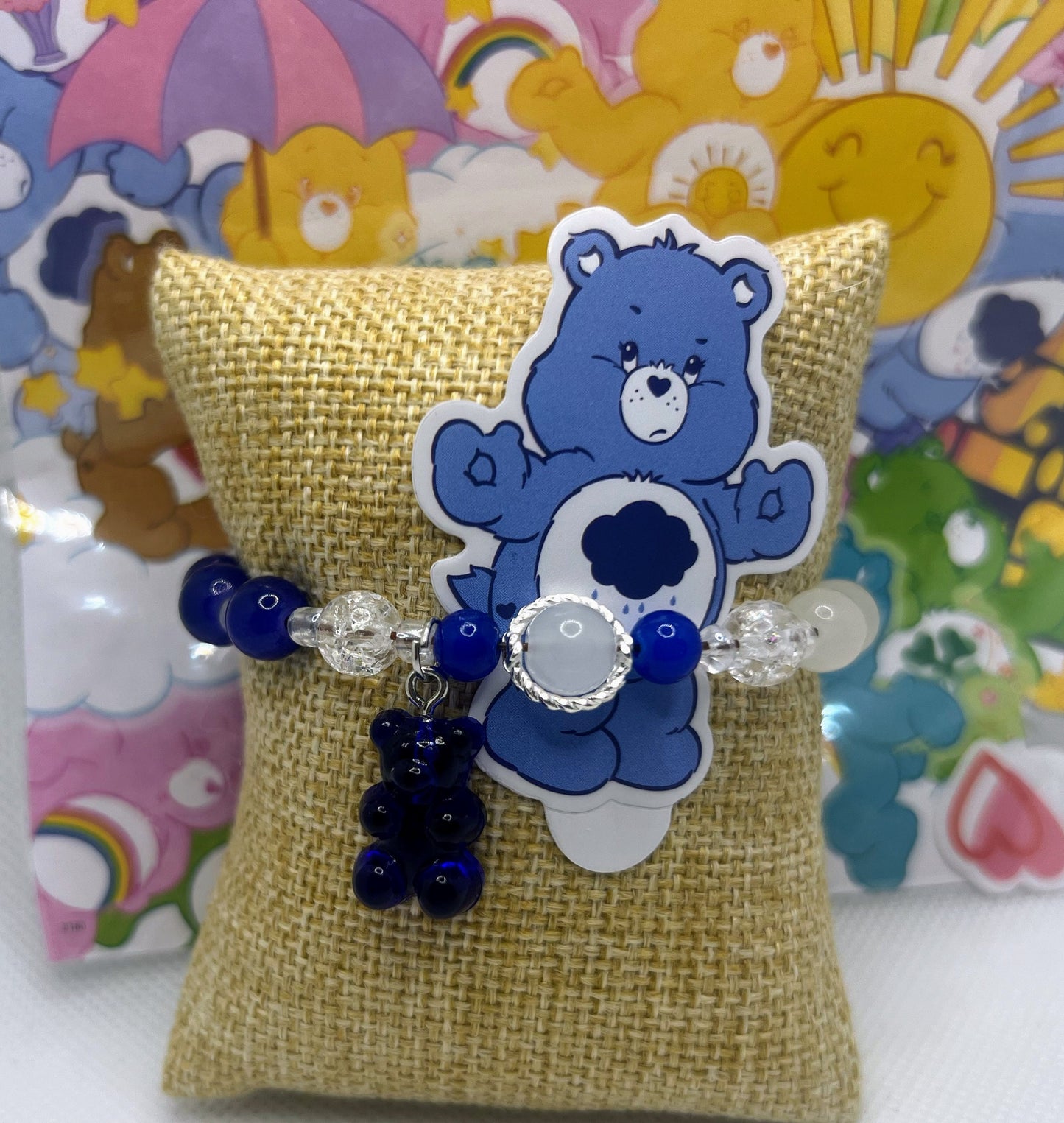 Care bears inspired beaded bracelets, gummy bears, Care Bears